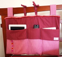 Bett Utensilo "RosaRot"