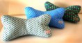 Leseknochen bzw. Nackenkissen "Variationen in Blau"